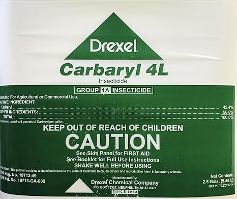 Carbaryl 4L Sevin 43.4% Carbaryl 2.5 Gallons