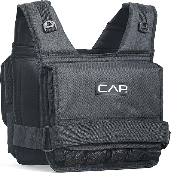 CAP Adjustable Weighted Vest 20150 lbs for Strength Training, Running & Workouts, Weight Vest for Men & Women, Fitness Training Vest