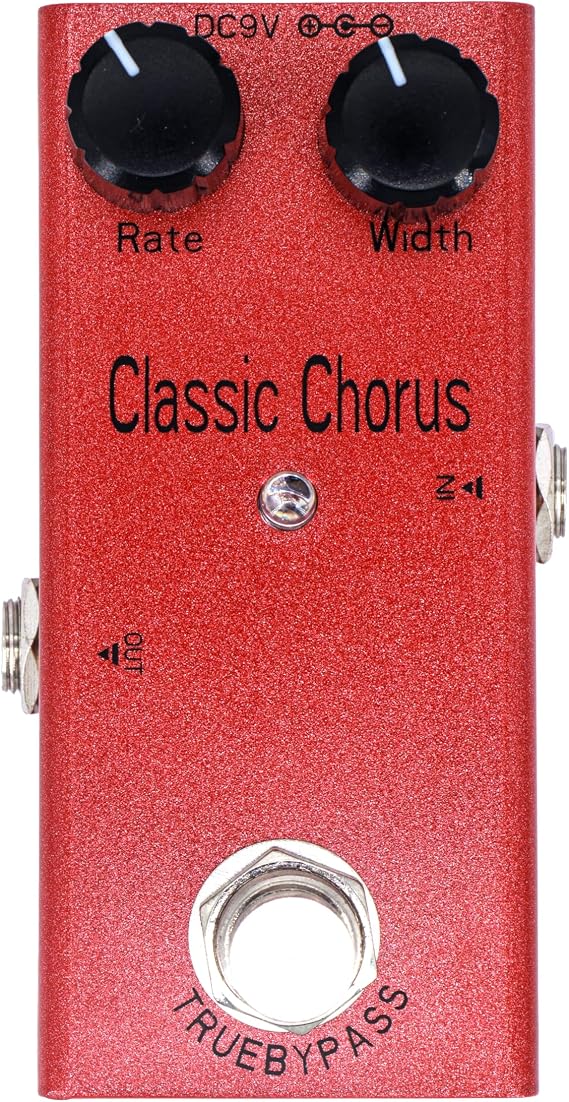Classic Chorus Guitar Effects Pedal inspired by Boss CE-2 with USB 9V Power Cable