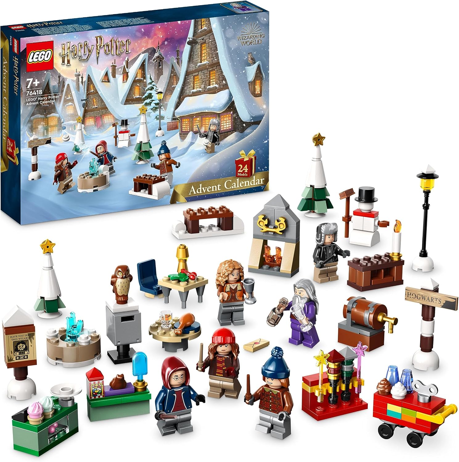 LEGO® Harry Potter™ Yılbaşı Takvimi 2023 76418-7 Yaş ve Üzeri Harry Potter™ Hayranı Çocuklar için Yılbaşına Geri Sayım Yapan Yaratıcı Oyuncak Yapım Seti 227 Parça
