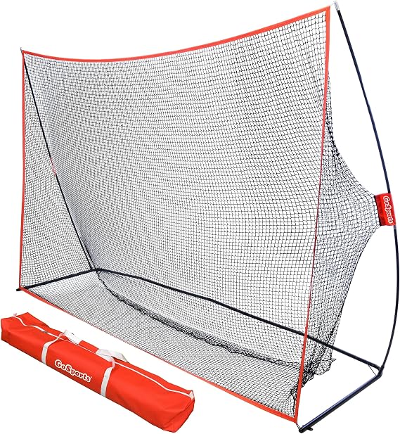 GoSports Golf Practice Hitting Net - Choose Between Huge 10 x 7 ft or 7 x 7 ft Nets - Personal Driving Range for Indoor or Outdoor Use - Designed by Golfers for Golfers
