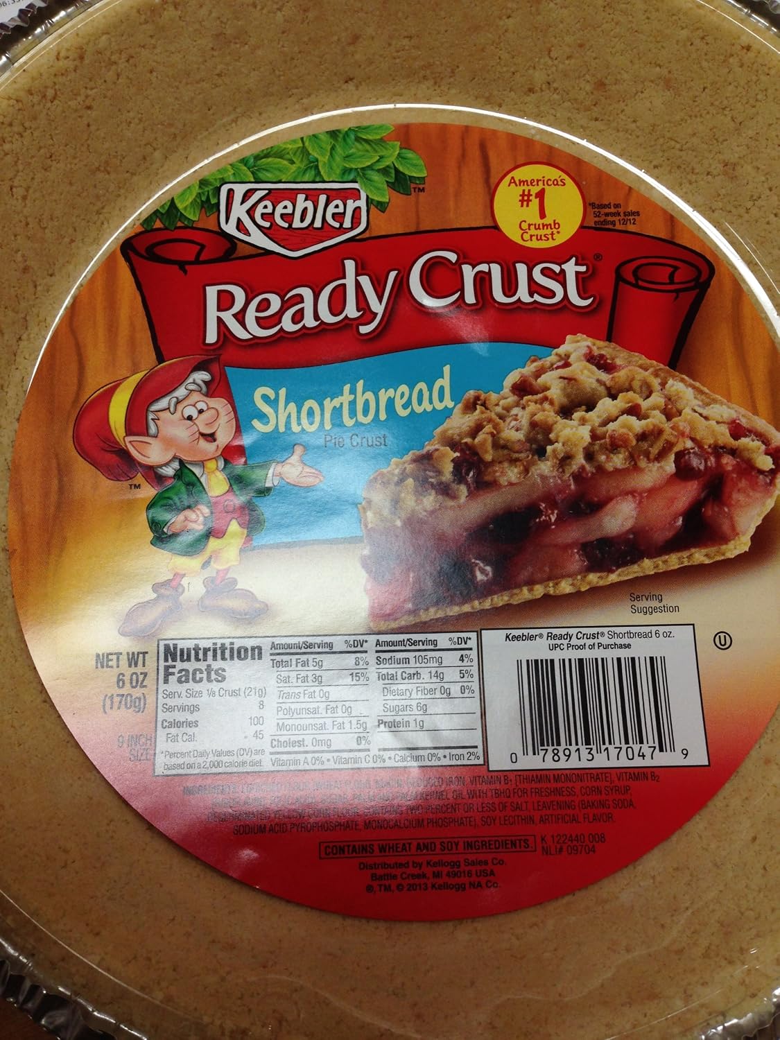 Keebler Ready Crust Shortbread 3 Pack