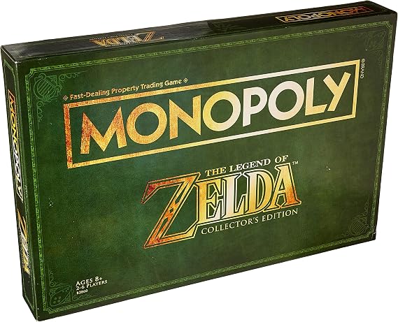 Monopoly Legend of Zelda Collectors Edition Board Game Ages 8 & Up