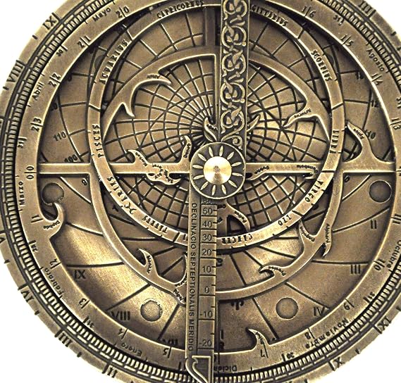 Astrolabe - Hemispherium Replica Antique Scientific Instrument for Adults, Students, Educators, History & Astronomy Enthusiasts