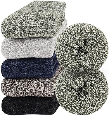 Jeasona Winter Wool Hiking Socks for Men Thick Warm Thermal Boot Gifts for Men Dad