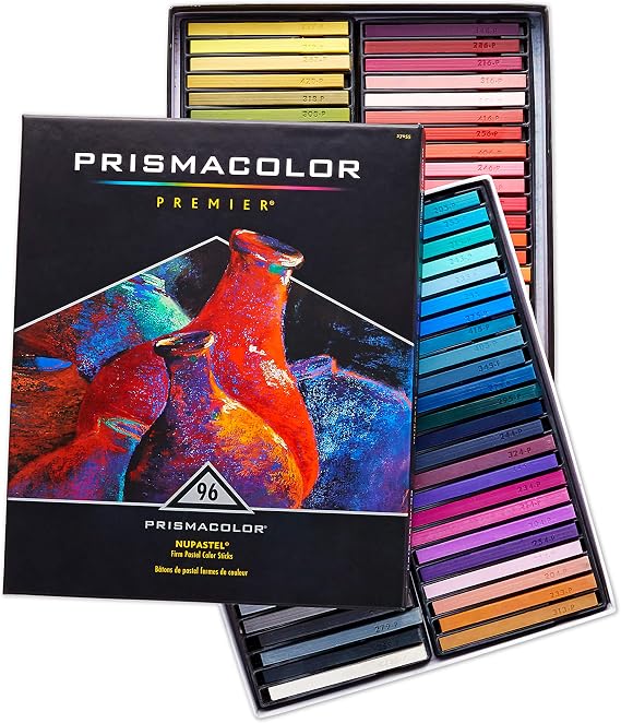 Prismacolor Premier NuPastel Firm Pastel Color Sticks, 96 Pack