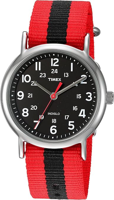 Timex Uni T2N647 Weekender 38mm Black Nylon Slip
