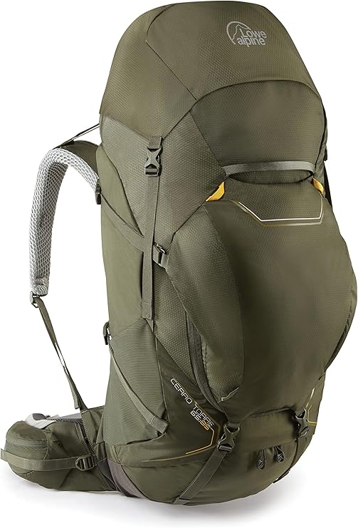 Lowe Alpine Cerro Torre Long-Distance & Remote Hiking Backpack, Cerro Torre 65:85 Liter M/L, Dark Olive