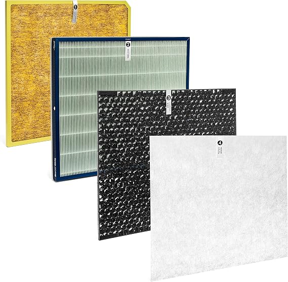 Rabbit Air A3 Genuine HEPA Filter Replacement Kit, Germ Defense