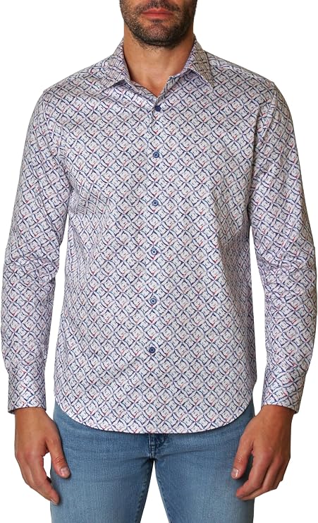 Robert Graham Men's Rosales Long Sleeve Woven Button Down Shirt