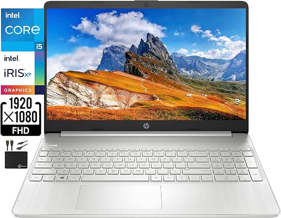 HP 2023 Newest 15.6 FHD Screen Laptop, Quad Core Intel i5-1135G7 (Beat i7-1065G7,Upto 4.2GHz), Iris Xe Graphics, 16GB RAM, 1TB SSD, HD Webcam, WiFi 6, 9+ Hours Battery, Winows 11+Marxsolcables