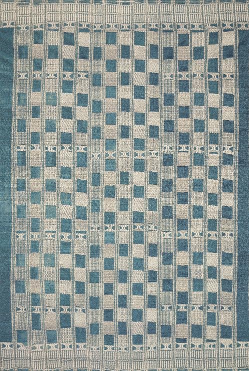 Loloi Mika Collection MIK-08 Blue/Ivory, Indoor/Outdoor Area Rug 2'-5" x 4'