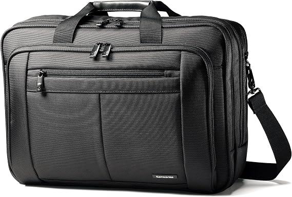 Samsonite Classic Multi Gusset Toploader Briefcase, Black, Triple Gusset 15.6-Inch