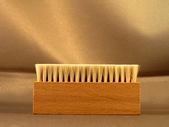 Wooden 3 Three Row Goat Hair Anti Static Record Cleaning Brush Cleaner
